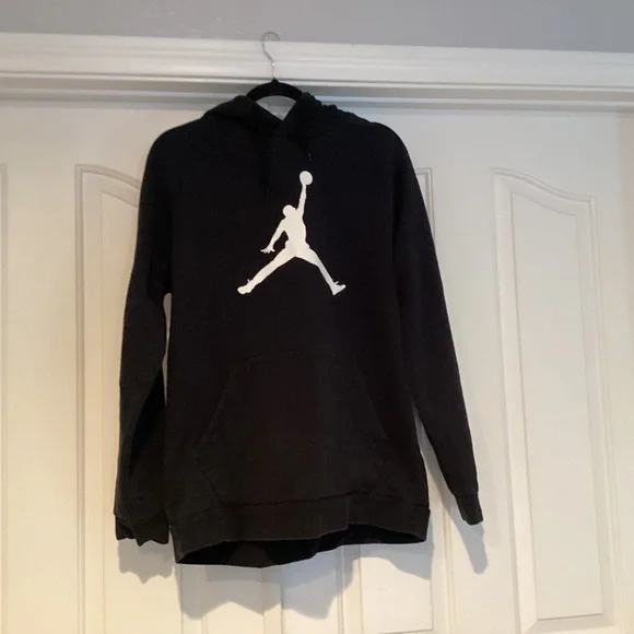 Jordan Men Hoodie Sweatshirt, Size Large, Color Black,White - Picture 1 of 1